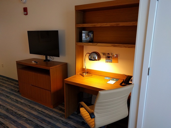 Hyatt House Virginia Beach Bedroom desk and TV