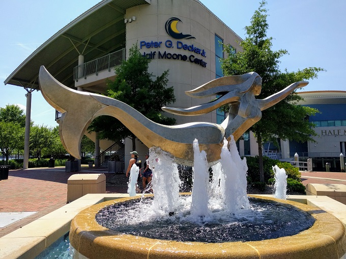 Town Point Park by Half Moone Center mermaid