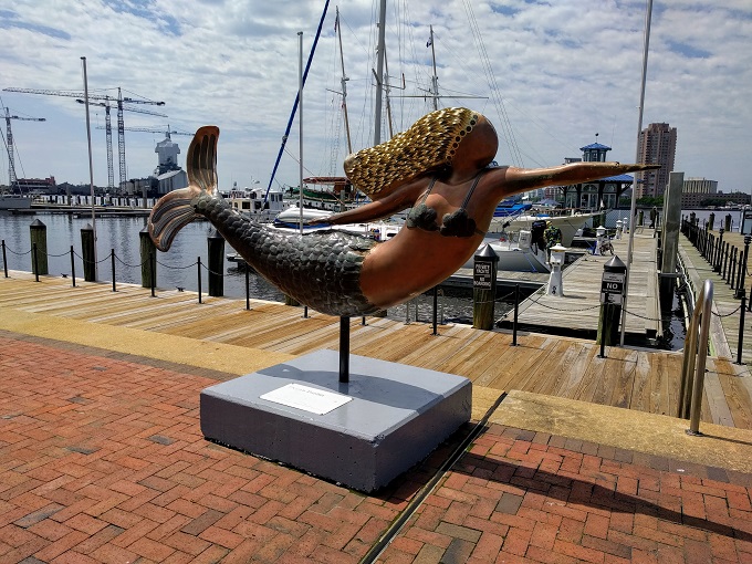 Town Point Park mermaid
