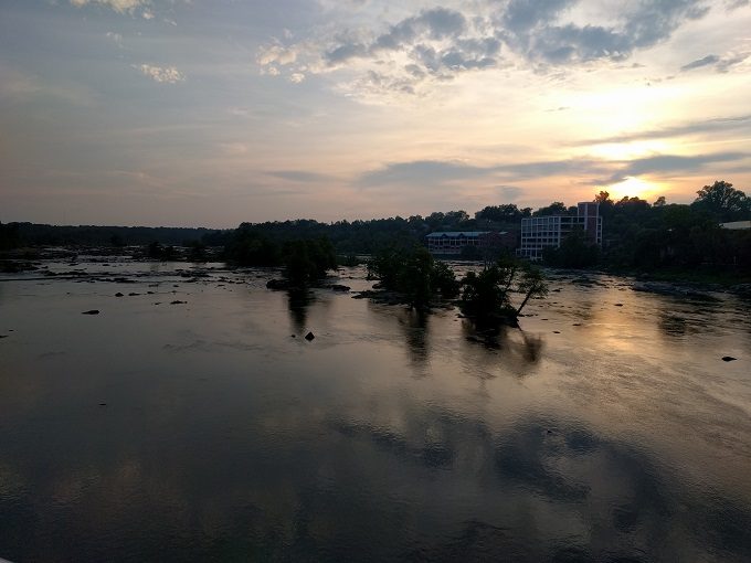20 - Sunset over the James River