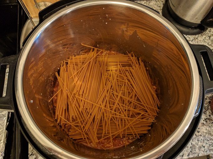 Add spaghetti