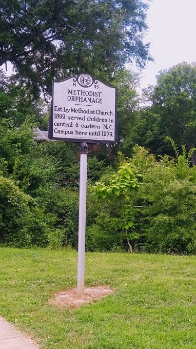 Methodist orphanage sign