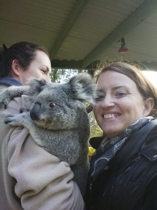 Shae and a koala
