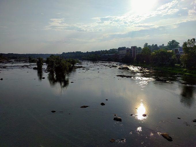 8 - View of the James River to the right