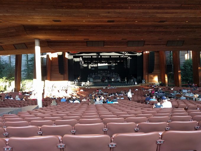 Filene Center seating at the Wolf Trap