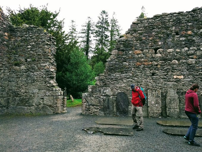 Inside the Glendalough Cathedral
