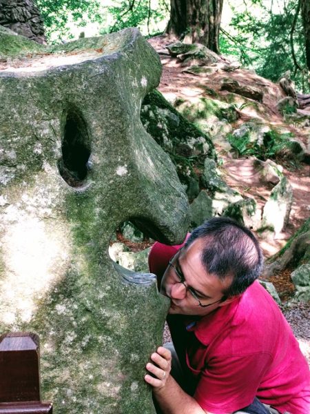Kissing the Witches Stone