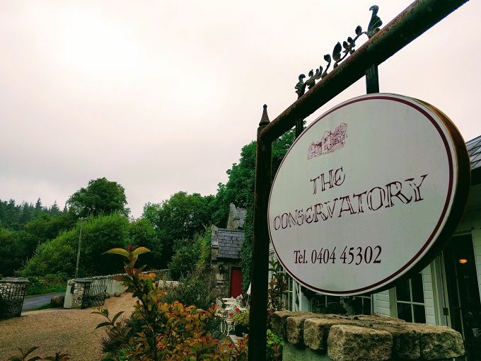The Conservatory, Laragh - sign