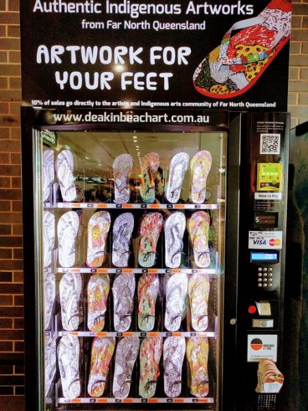 Flip-flop vending machine