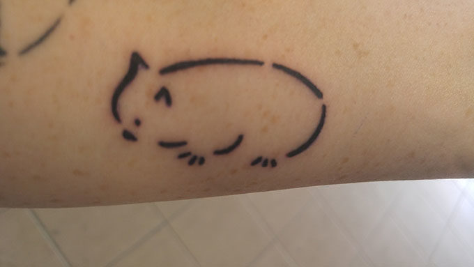 Wombat tattoo