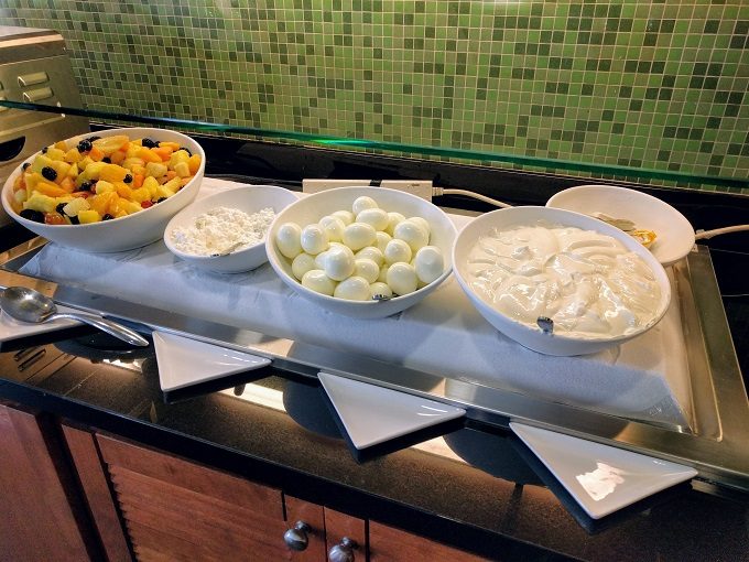 Hyatt Place Charleston Airport-Convention Center Fresh fruit, cottage cheese, hard boiled eggs and Greek yogurt