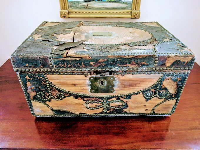 Travel trunk owned by the family