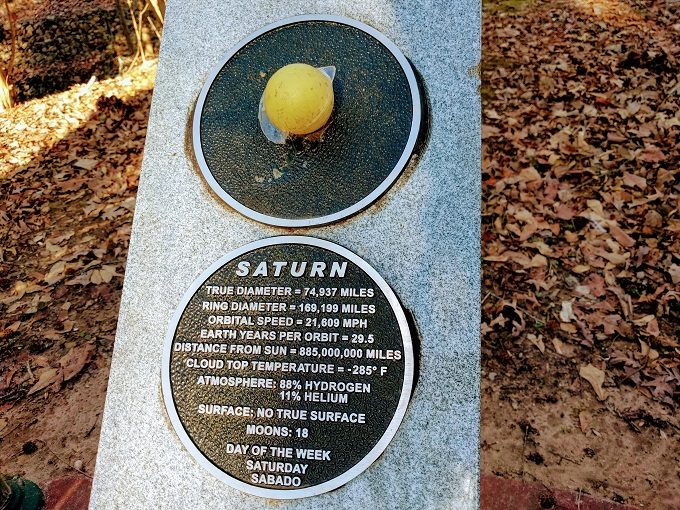 Gainesville Solar System walking tour 16 - Saturn