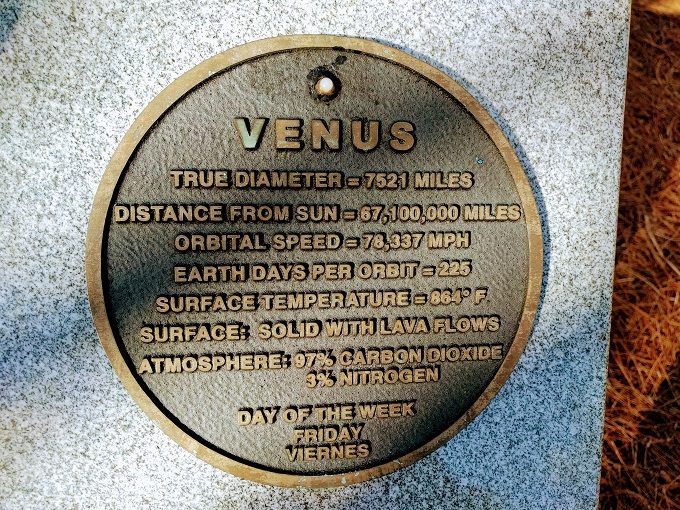 Gainesville Solar System walking tour 8 - Venus