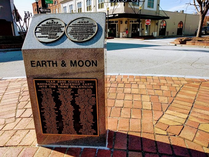 Gainesville Solar System walking tour 9 - Earth and Moon