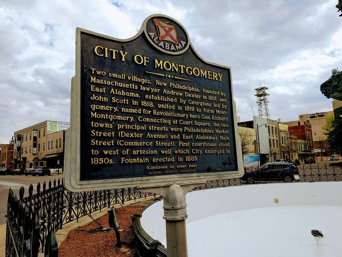 City of Montgomery historic marker, Montgomery, Alabama