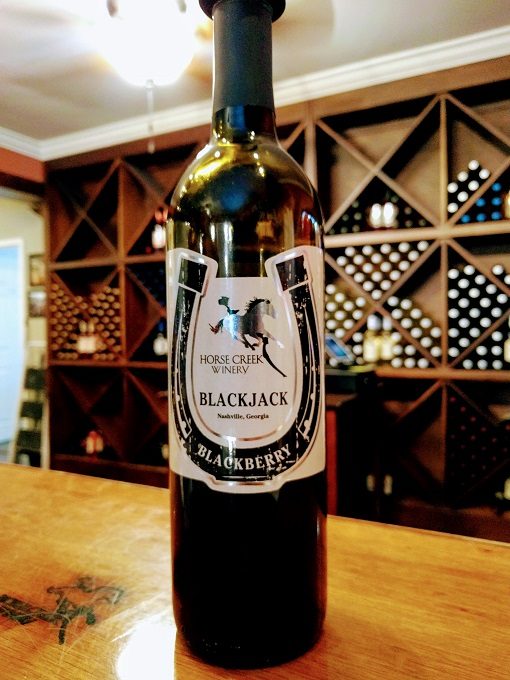 Horse Creek Winery - Blackjack Blackberry wine