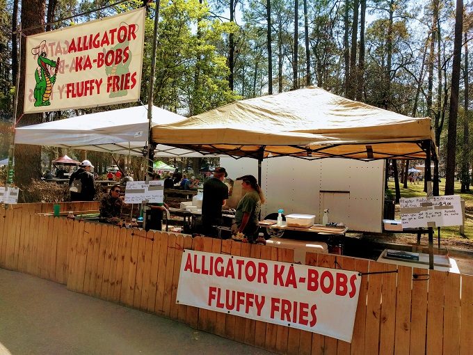 Tifton Rhythm & Ribs BBQ Festival - Gator & fluffy fries stall