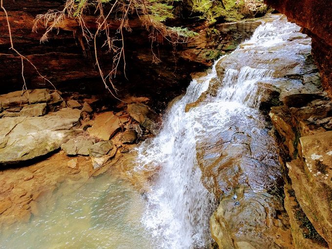 Mize Mills Falls from above
