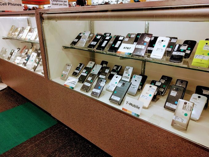 Cellphones at the Unclaimed Baggage Center
