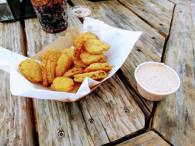 JT's Sunset Grill, Dauphin Island, Alabama Fried pickles