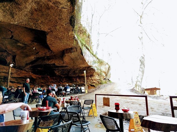Rattlesnake Saloon, Tuscumbia - The view from our table