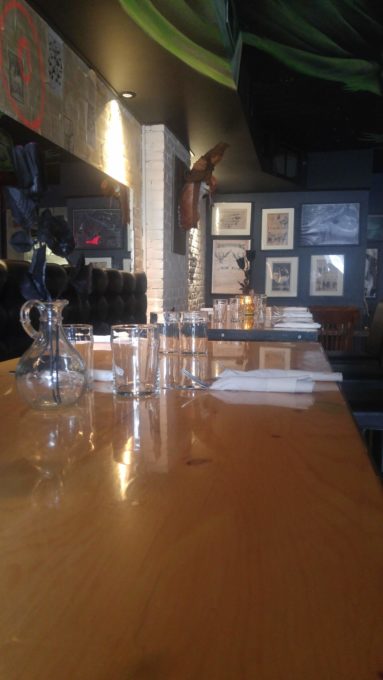 Lockhart Bar Montreal table