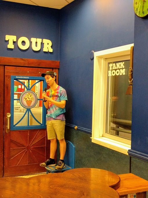 Our Ben & Jerry's Factory Tour guide Will
