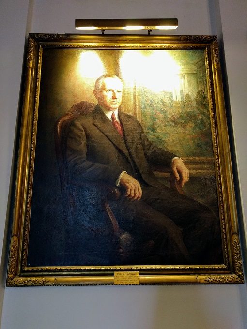 Painting of Calvin Coolidge, 30th President of the USA