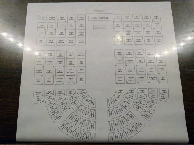 Seating arrangement in the Representatives Hall in Vermont's State House