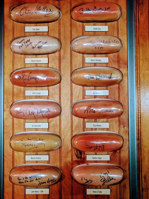 The Original Tony Packo's, Toledo Ohio - Celebrity-signed buns