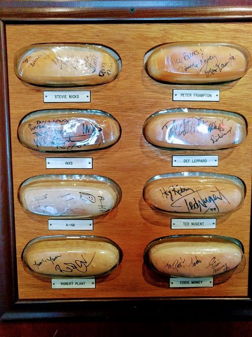 The Original Tony Packo's, Toledo Ohio - Musician-signed buns