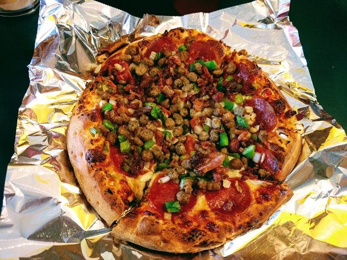 Two Cousins Pizza Co. Mansfield OH - 6 inch pizza pie with 6 toppings