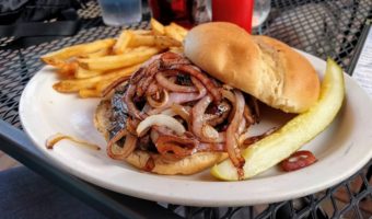Arbuckles Eatery & Pub, Stevens Point WI - Steak sandwich & fries
