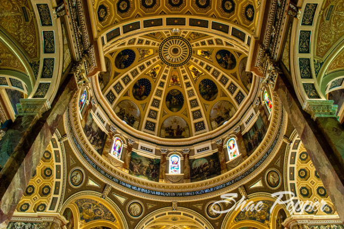 Basilica of St Josaphat Milwaukee domed ceiling
