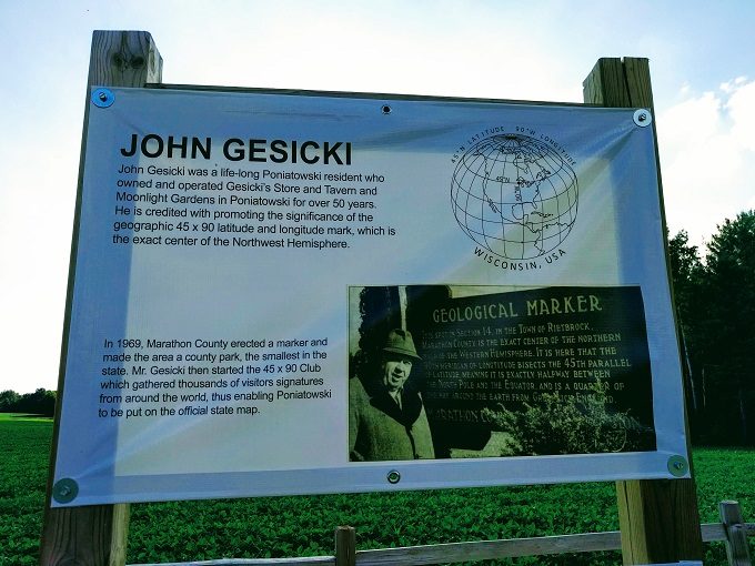 Information about John Gesicki, founder of the 45 x 90 Geographical Marker