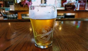 Beer sampler at Leinenkugel's, Chippewa Falls WI