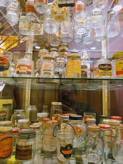 National Mustard Museum, Middleton WI - Mustard jar display