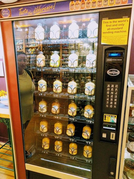 National Mustard Museum, Middleton WI - Mustard vending machine