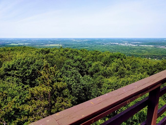 On top of Van Douser Tower, Rib Mountain State Park, Wisconsin
