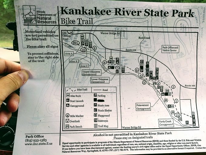 1 Kankakee River State Park bike trail map