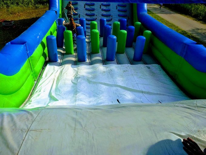 Insane Inflatable 5k Grand Rapids MI - Halfway along obstacle 5