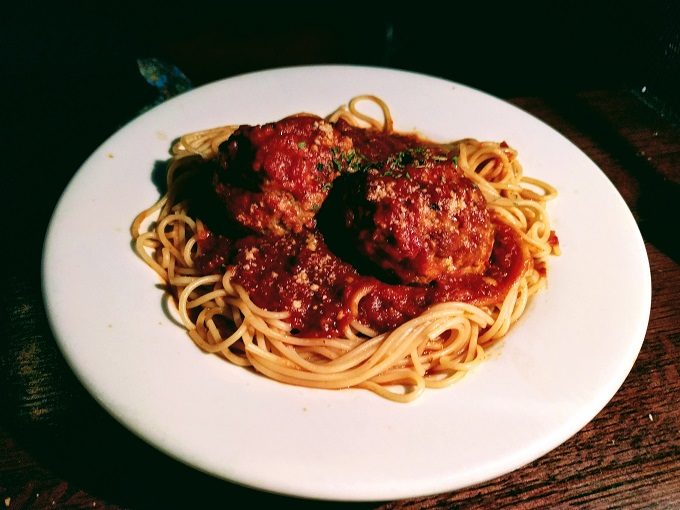 Italian Village, Chicago IL - Spaghetti & meatballs