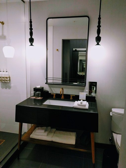 Kimpton Gray Hotel bathroom, Chicago IL - Sink & vanity