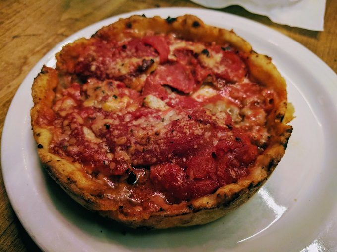 Lou Malnati's Pizzeria, Chicago IL - Sausage & pepperoni