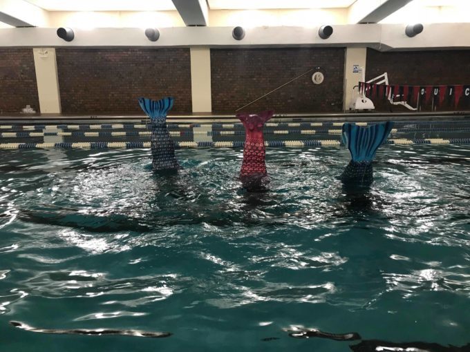 Mermaid swimming at AquaMermaid Chicago