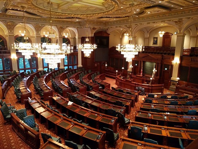 House Chamber in the Illinois State Capitol