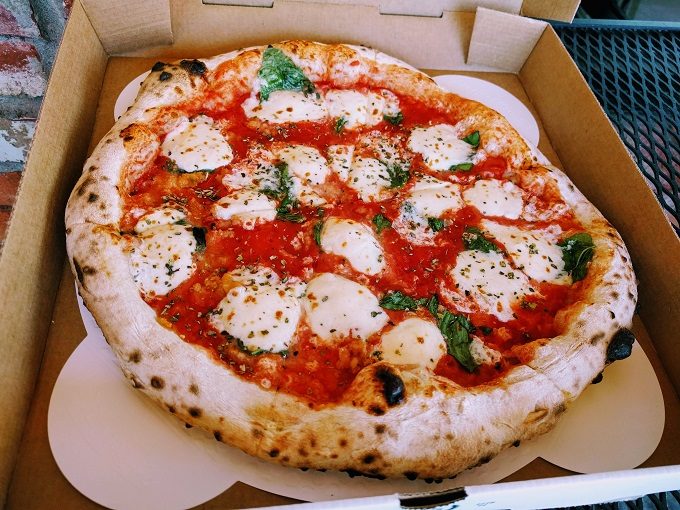 Andolini's Pizzeria Tulsa - Margherita pizza with garlic & oregano - take 2