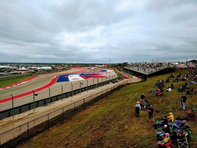 Lawn seating at Circuit of the Americas