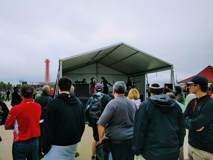 Live music at the US Grand Prix